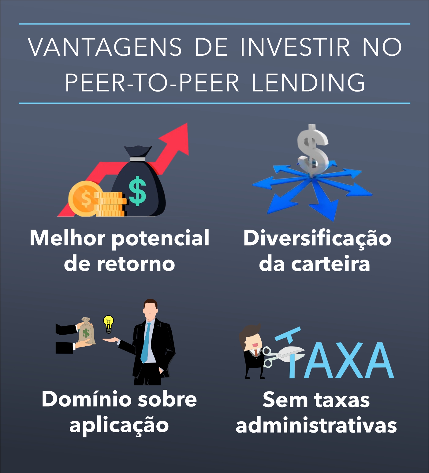 vantagens de investir no peer to peer